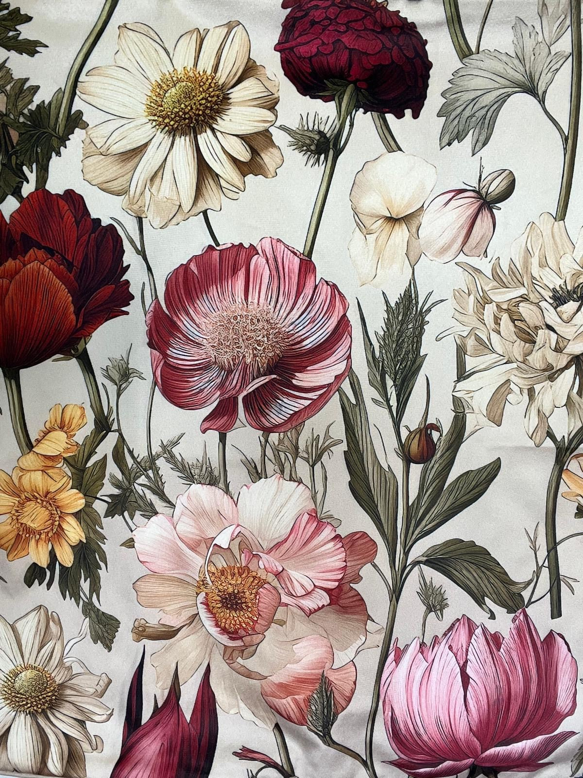 Scatter Cushion Cover - Premium Velvet - Floral (excl. inner)
