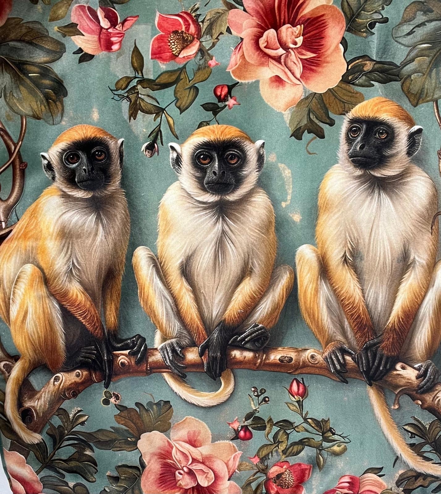 Scatter Cushion Cover - Premium Velvet - Monkey (excl. inner)