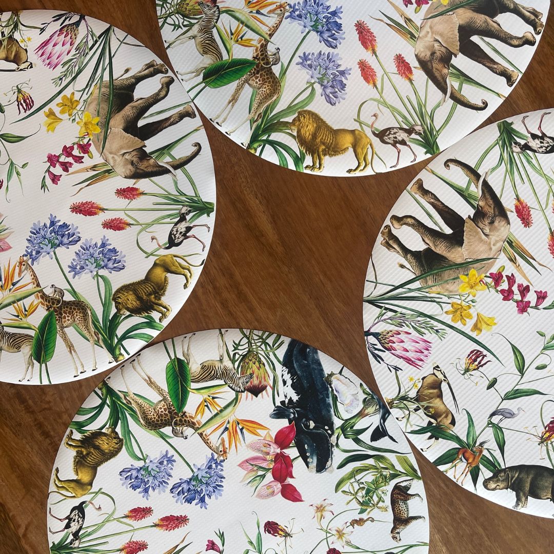 Placemats - Vinyl - Safari (Set of 4)