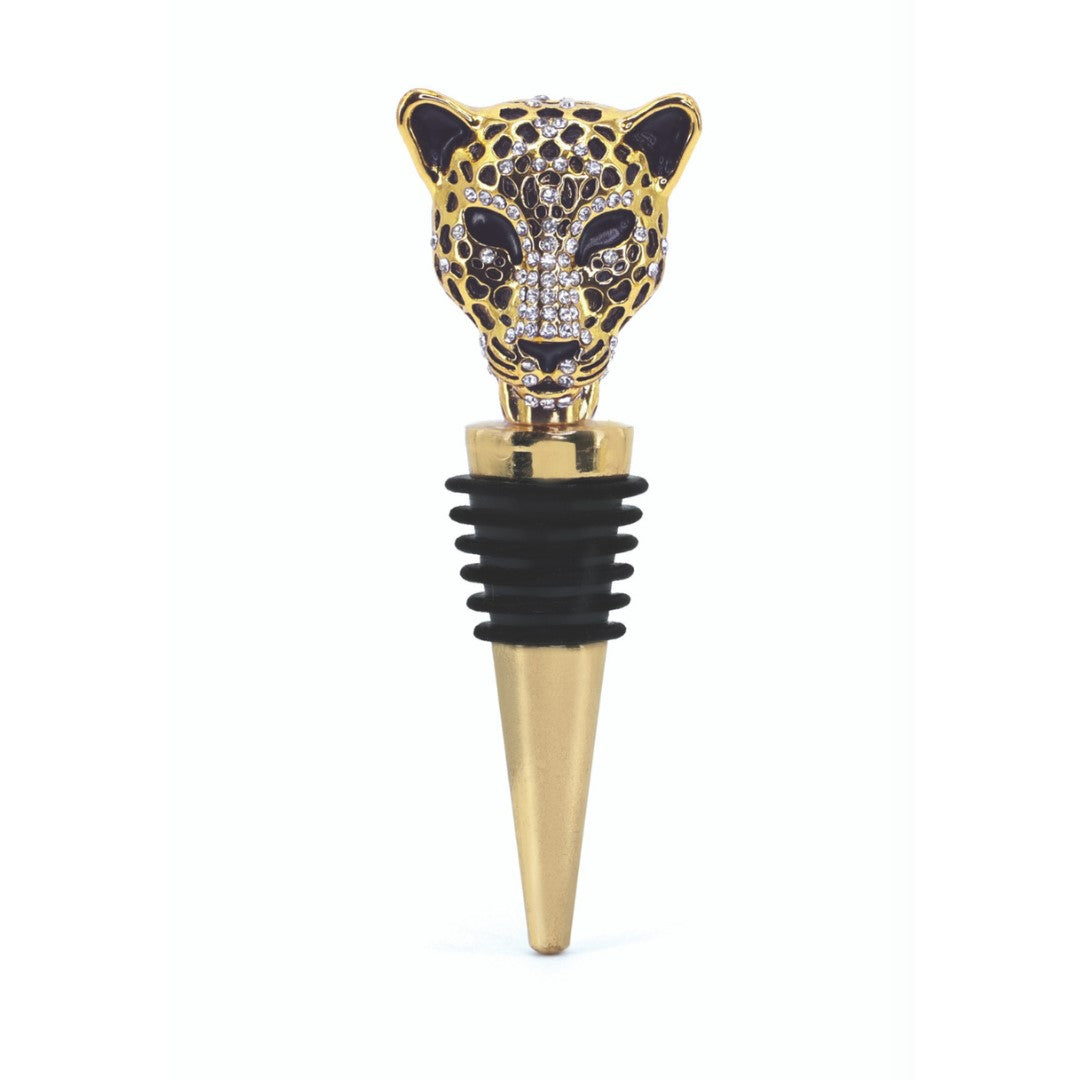 Irish - Tipperary Crystal Bottle Stopper - Leopard (SA delivery only)