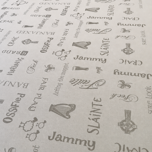 Tablecloth - Irish Words (6 - 8 seater)