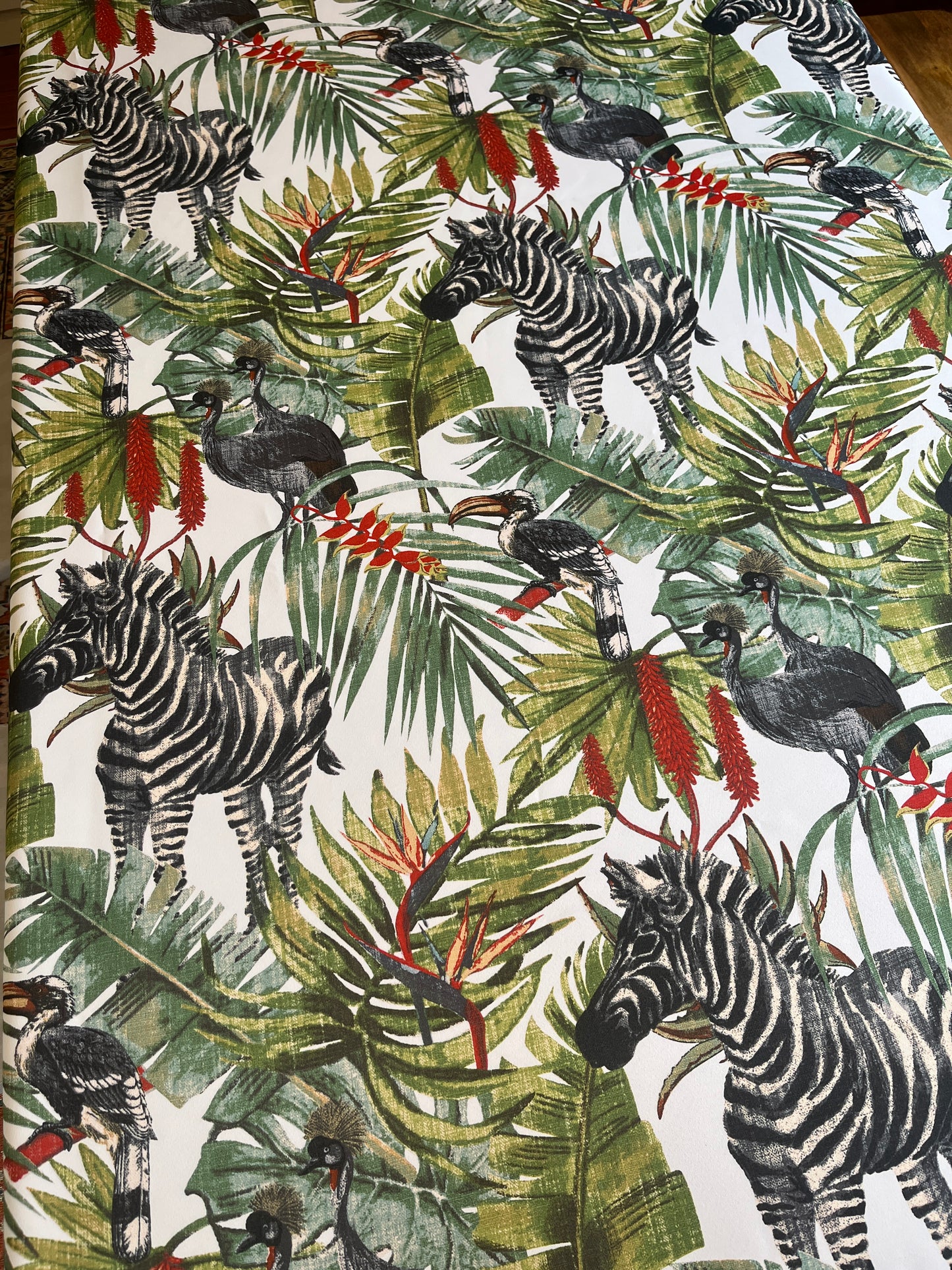 Tablecloth - Zebra & Aloe (6-seater)