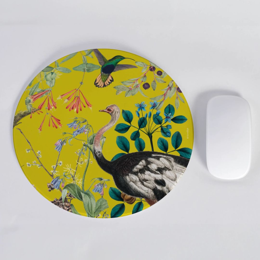 Mousepad - Ostrich (Round)