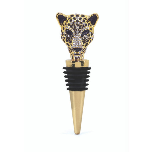Irish - Tipperary Crystal Bottle Stopper - Leopard (SA delivery only)