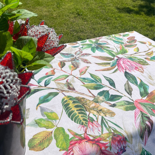 Tablecloth - Protea & Bird (6 - 8 seater)