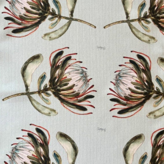 Tea Towel - Terry Angelos - Protea (Duck Egg Blue)
