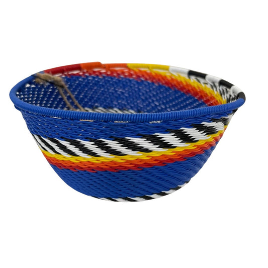 Scoobie Wire Bowl - Blue, red, yellow (small)